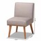 Baxton Studio Odessa Mid-Century Modern Grey Fabric and Walnut Brown Finished Wood Dining Chair 175-10980-Zoro - alternate 8